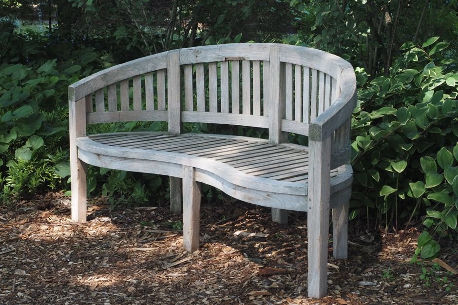 wooden garden bench seat