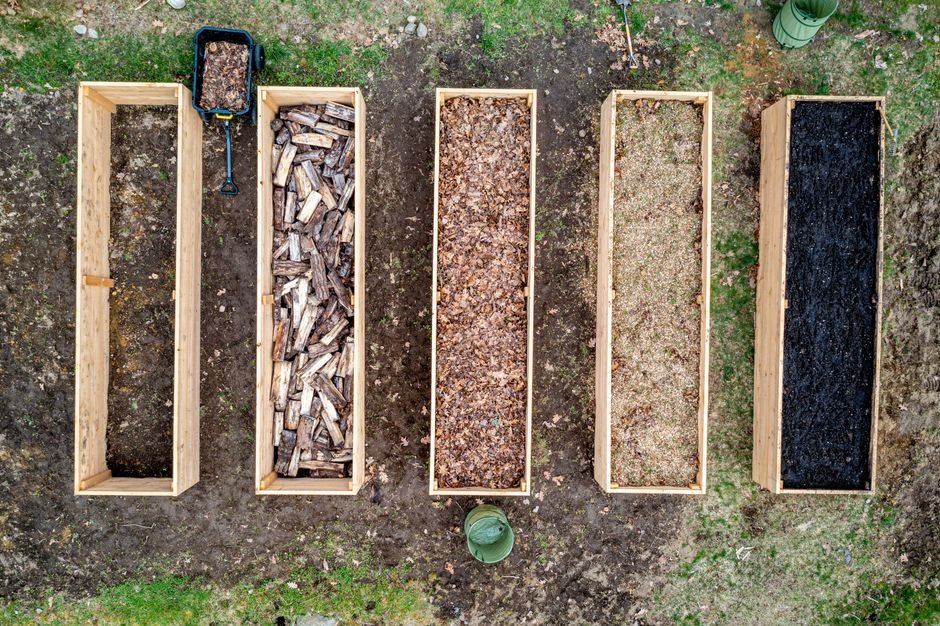 raised garden bed soil